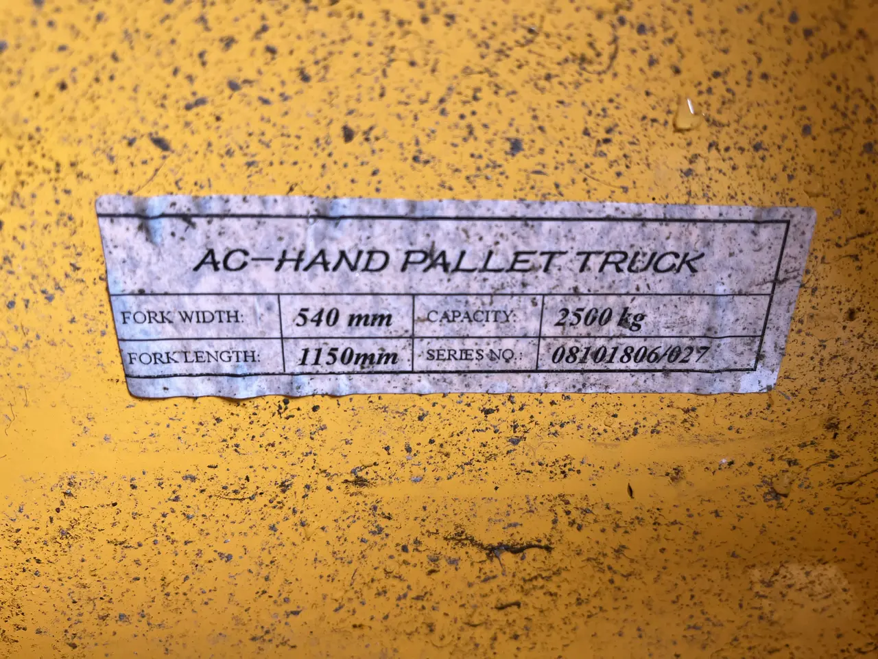 Billede 2 - AC håndpalleløfter med kapacitet på 2500 kg