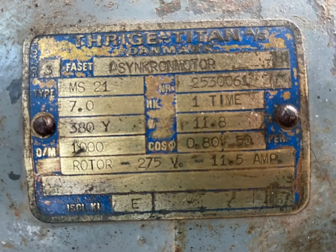 Billede 2 - EL motor - Thrige - 137 kg