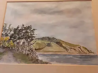 Akvarel af Mona Jørgensen