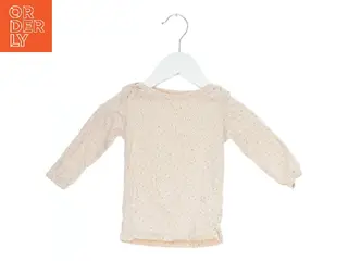 Langærmet børnebluse med prikker fra Poppy Rose (str. 80)