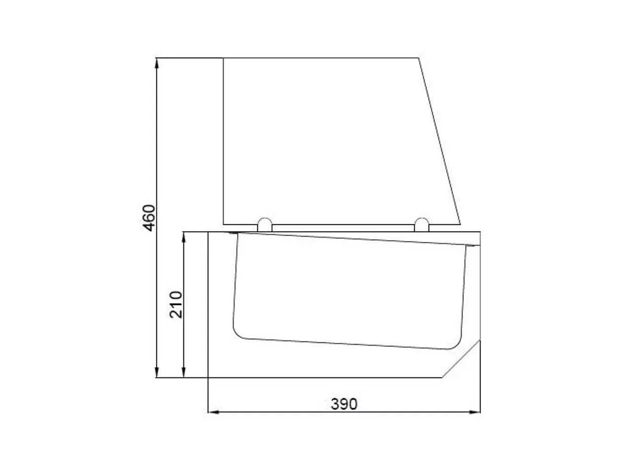 Billede 2 - Køleopsat 10x 1/3 GN – B2100 x D390 x H460 mm