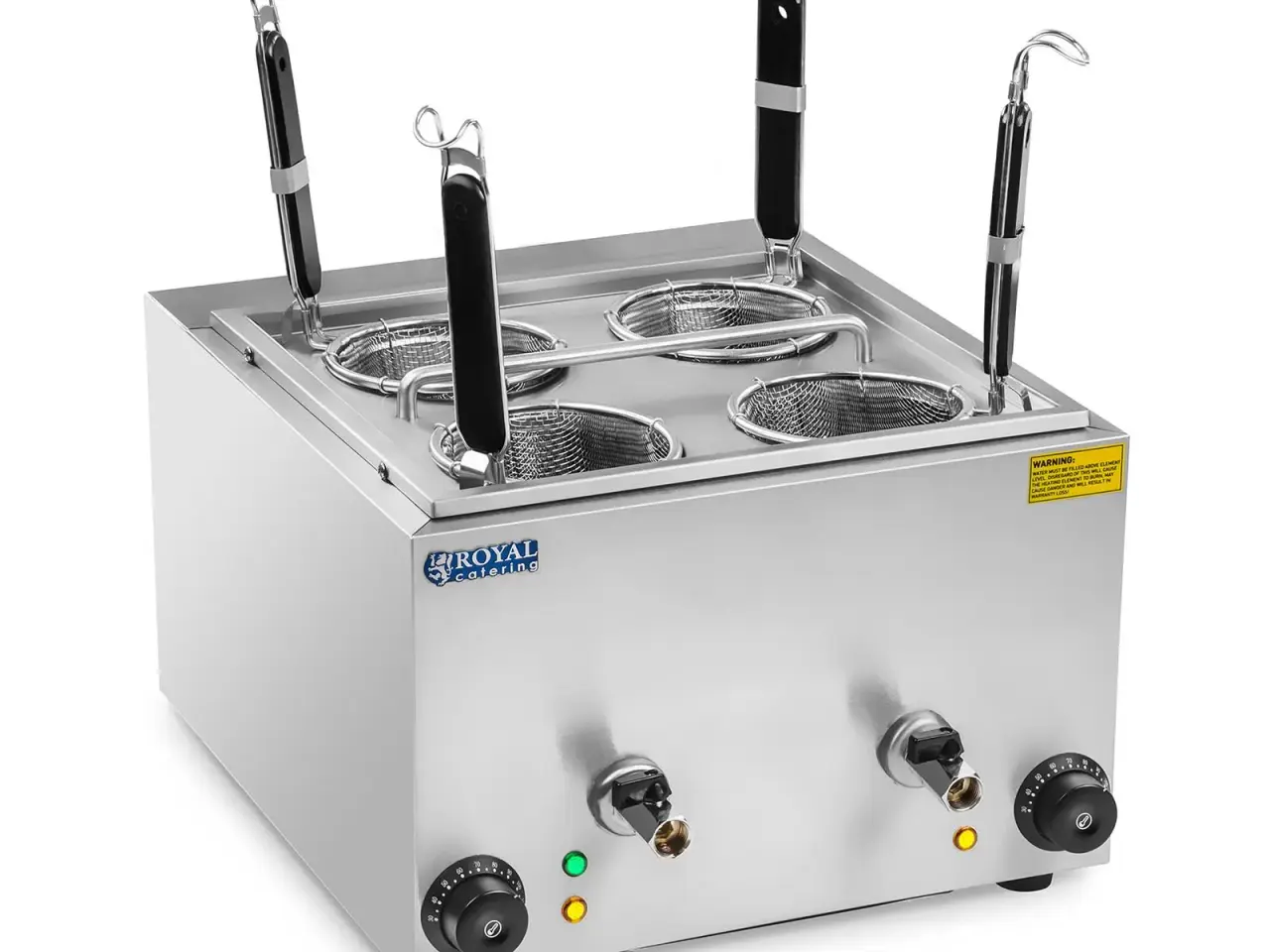 Billede 2 - Elektrisk Pastakoger med 4 Kurve – 2 x 4 Liter
