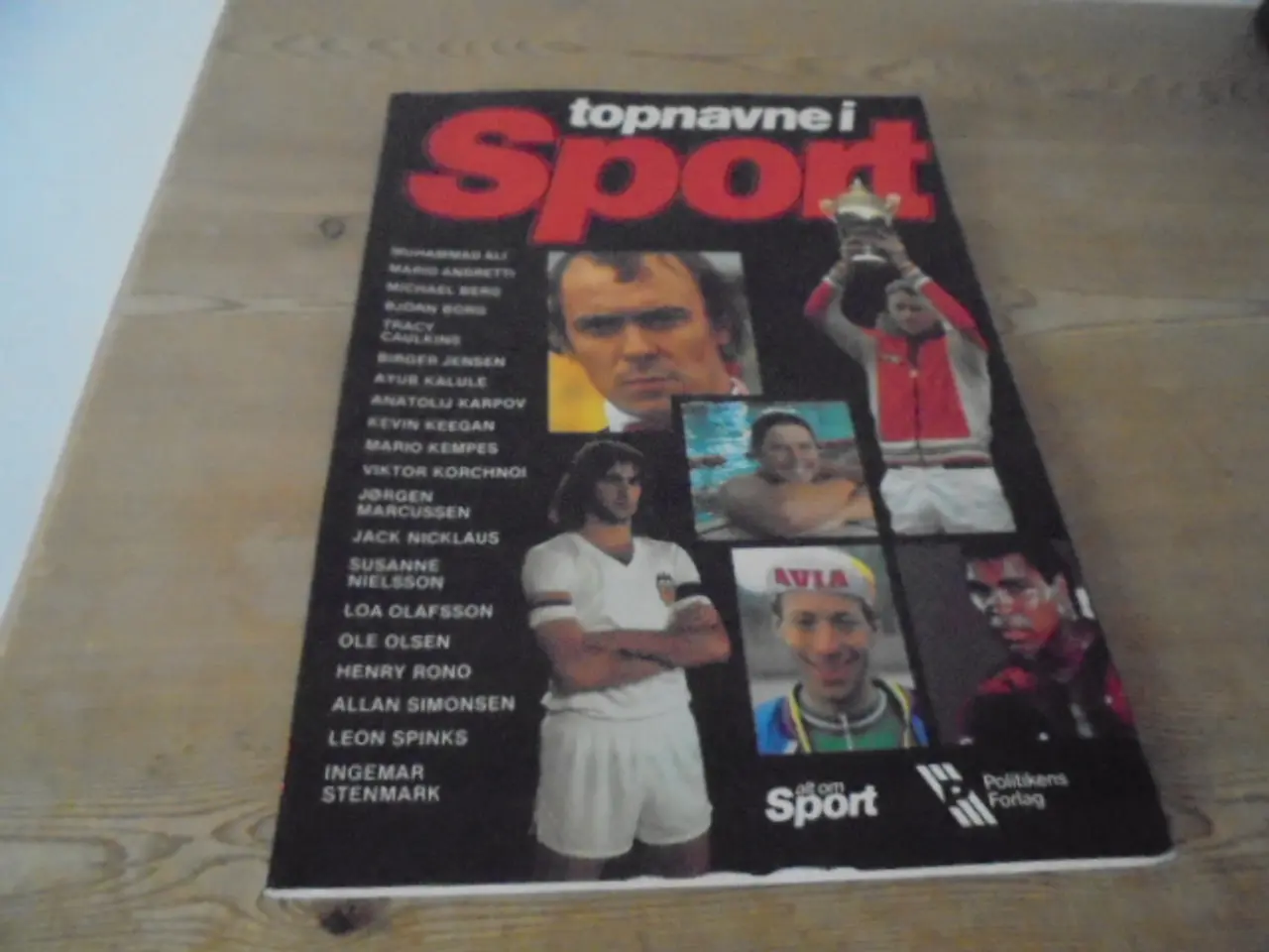 Billede 1 - TOPNAVNE I SPORT – FIN BOG I FIN STAND FRA 1978