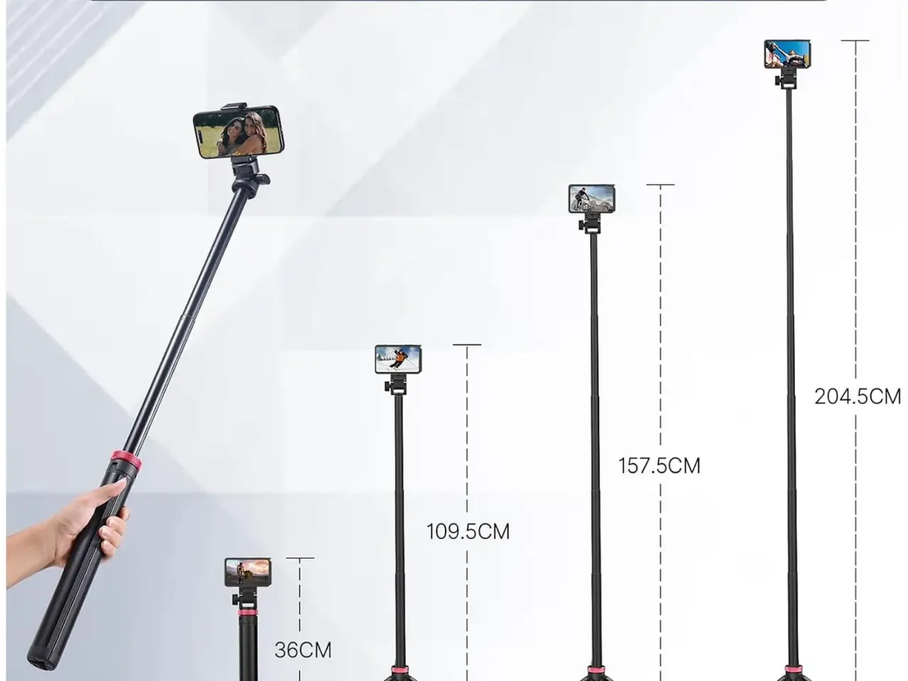 Billede 1 - MT 79 2M Aluminium Led Light Tripod