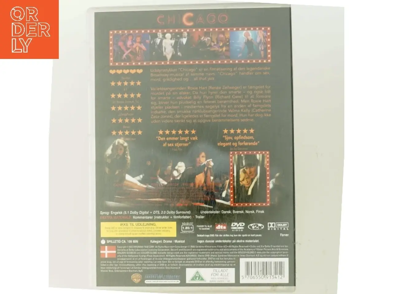 Billede 3 - Chicago actionfilm med Richard Gere, Renée Zellweger (DVD)