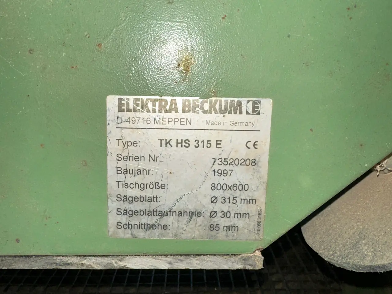 Billede 7 - Bordrundsav, 380V med softstart - Elektra Beckum.