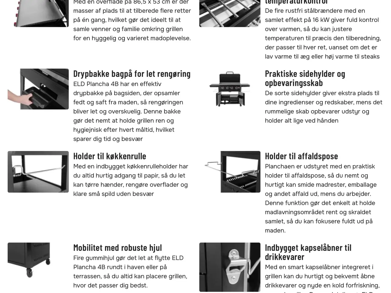 Billede 7 - Grill ELD Plancha gasgrill stor madlavningsflade