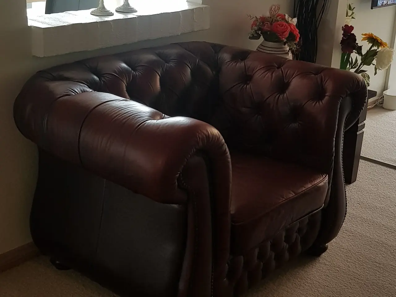 Billede 3 - Single sofa Chester field