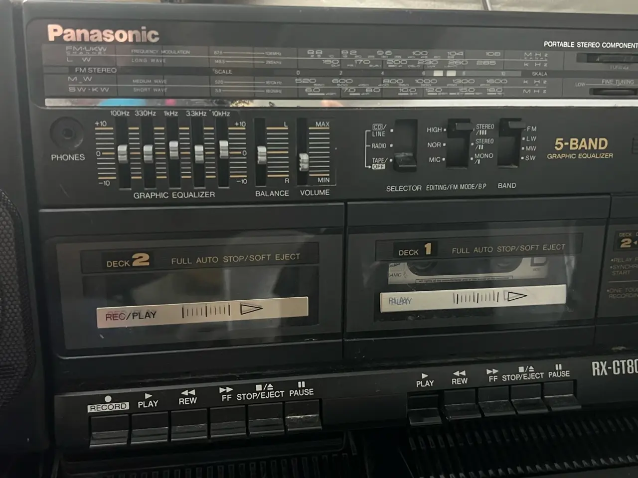 Billede 5 - Panasonic RX-CT800 Bærbar Stereo Komponentsystem