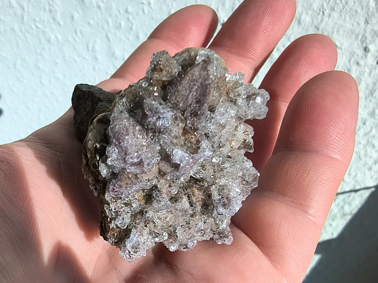 Billede 5 - Højkvalitets dog tooth calcit m. yttrium fluorit