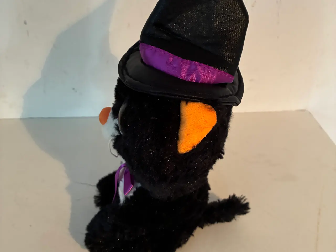 Billede 3 - Sort kat med hekse hat (Halloween)