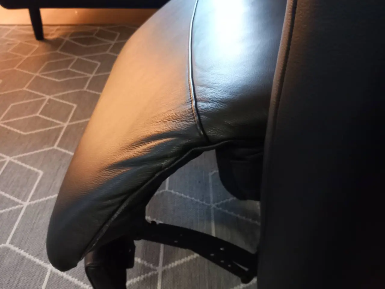 Billede 4 - Luksuriøs lædersofa med reclinerfunktion 