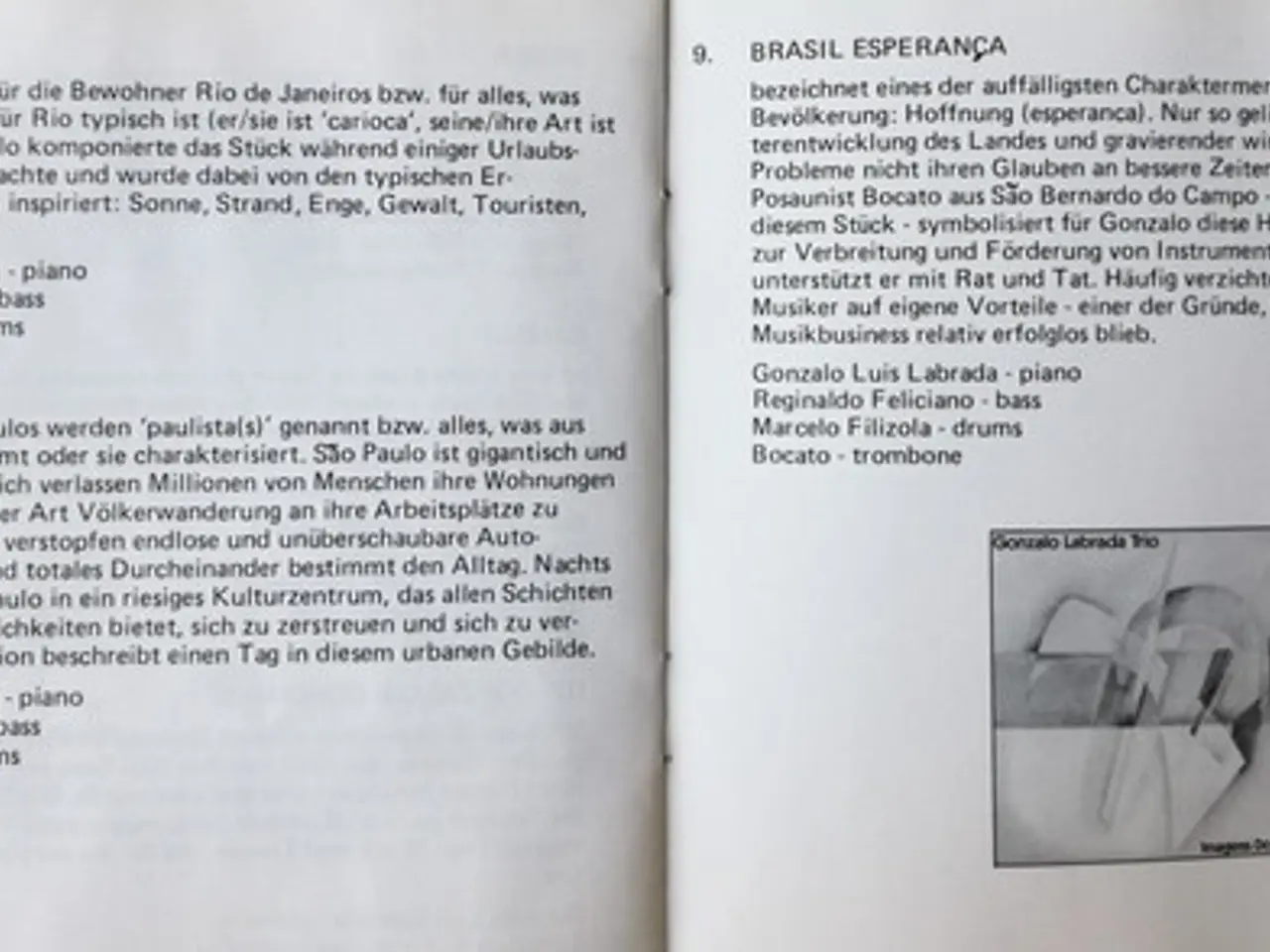 Billede 7 - Gonzalo Labrada Trio – Imagens Do Brasil – CD