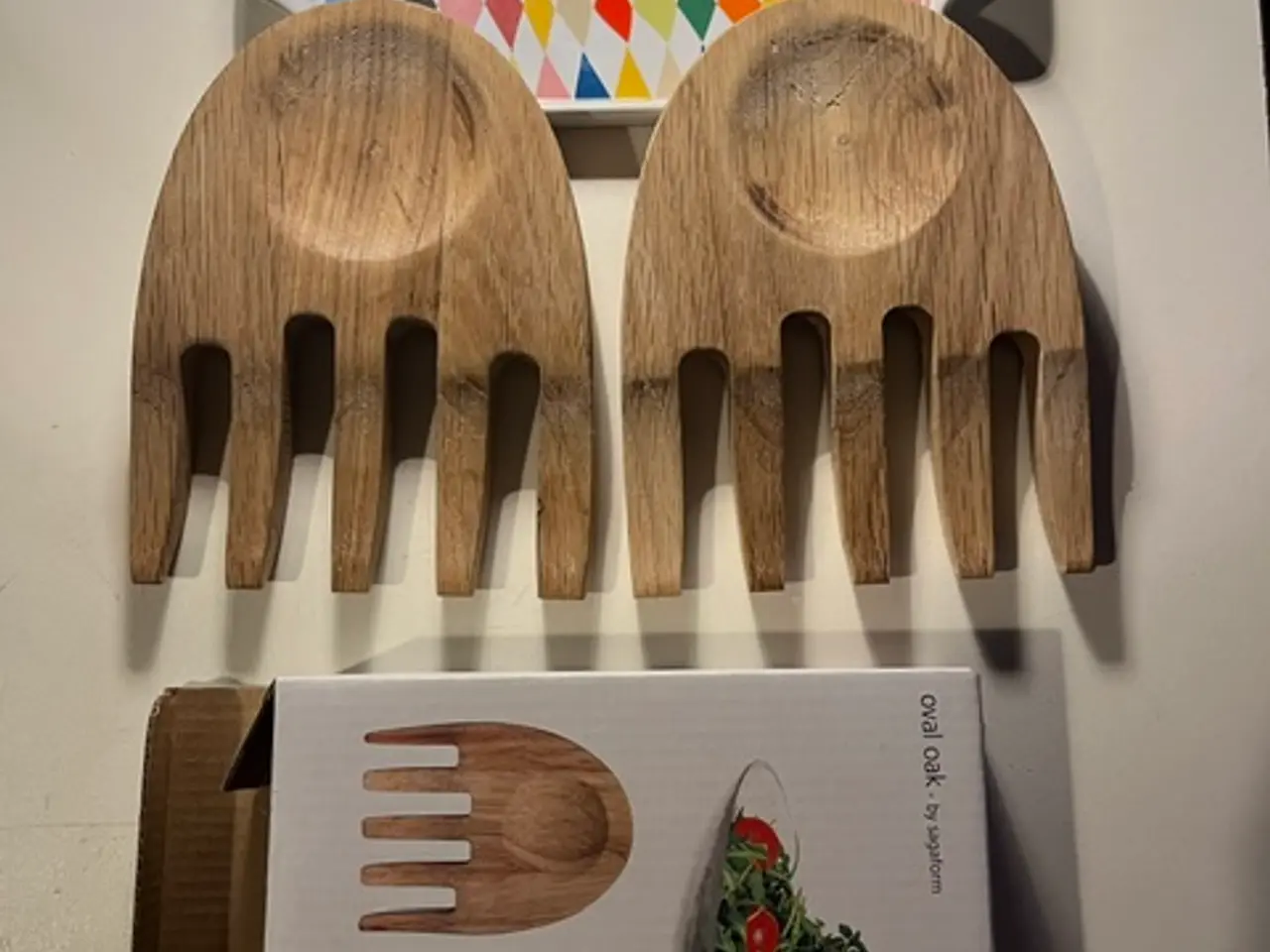 Billede 3 - Sagaform salatbestik, porcelænsbakke og stort krus