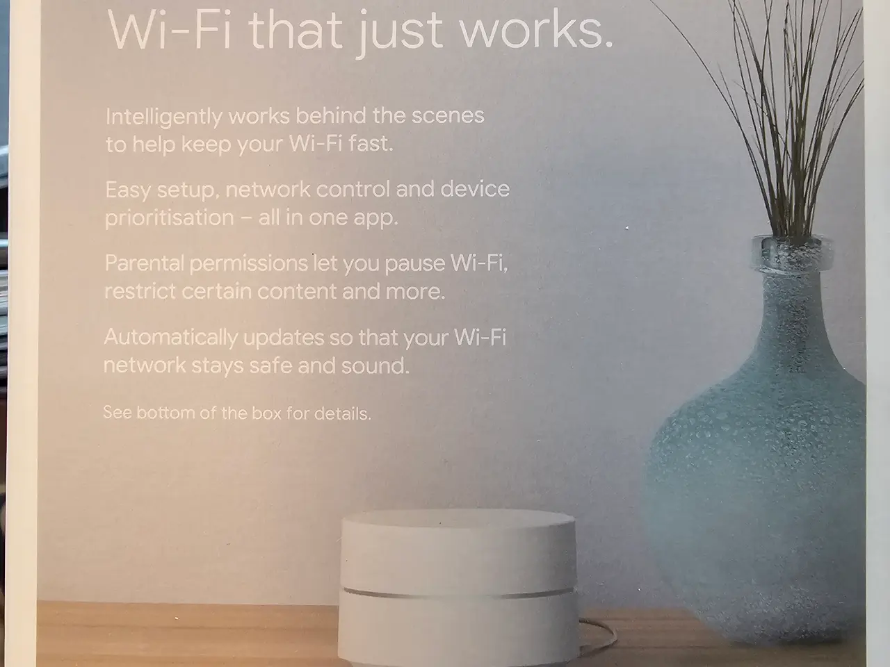 Billede 2 - Google Wifi Router / Mesh-punkt (I original kasse)