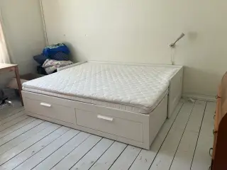 Brimnes IKEA udtræksseng hvid