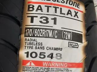 Bridgestone dæk 170/60-17 T31