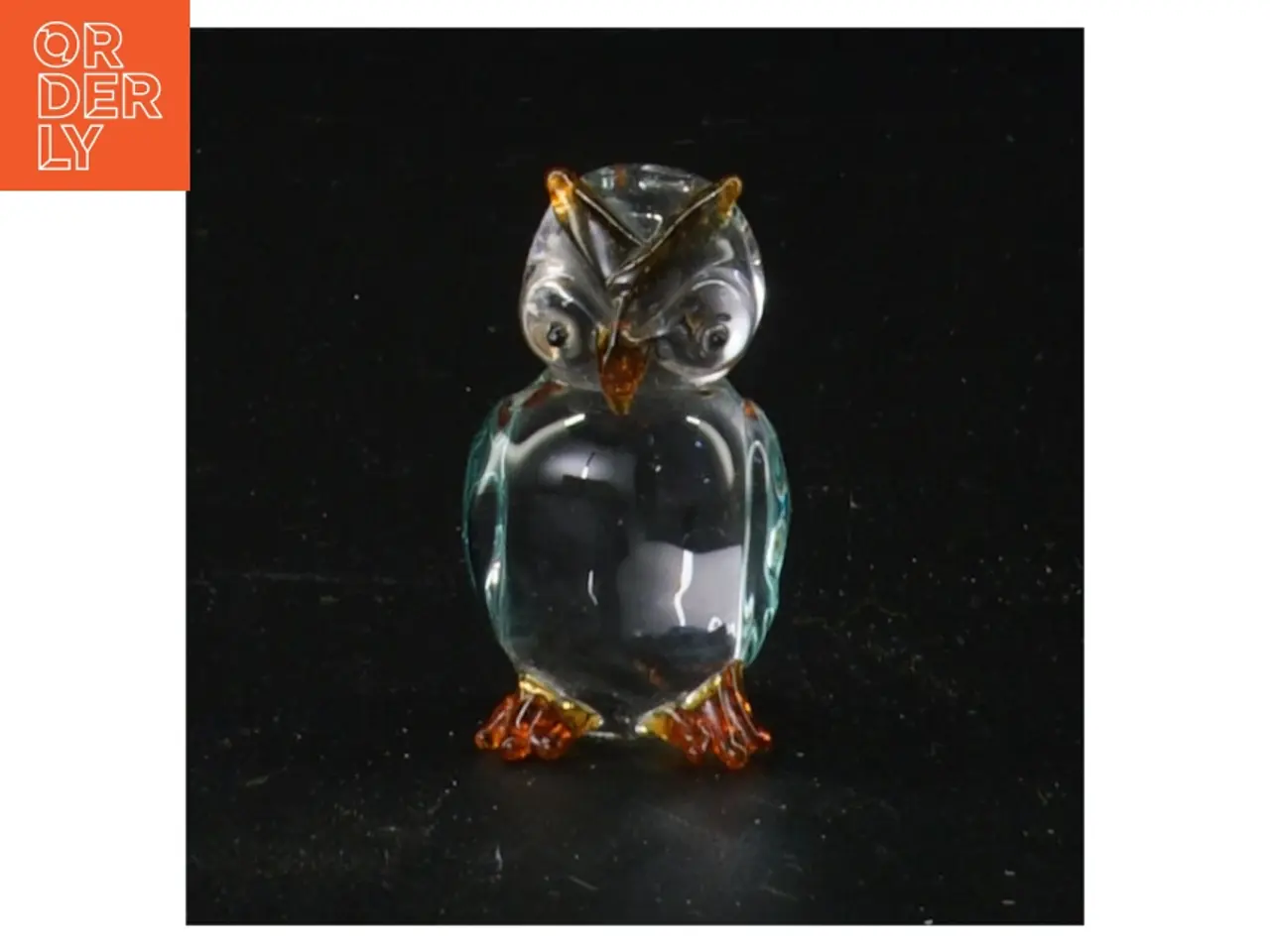 Billede 1 - Glashåndværk uglefigur (str. 5 cm)