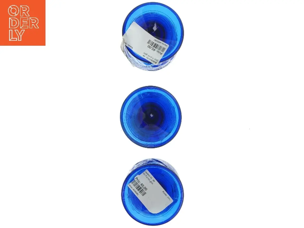 Billede 3 - Blå glas til isdesserter (str. 3 styk, 17,5 cm)