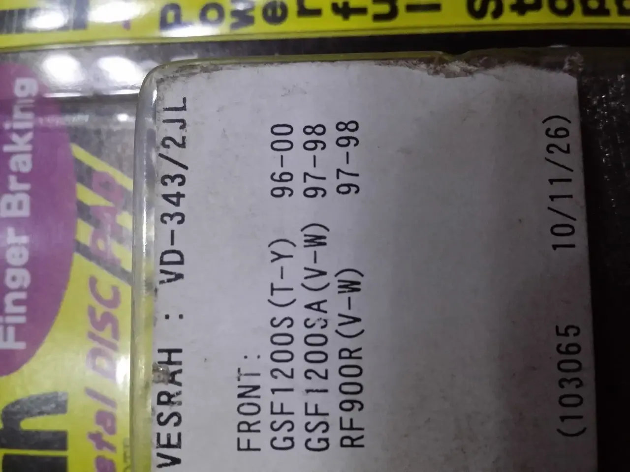 Billede 2 - Klodser Vesrah Sintered Metal GSF1200 S