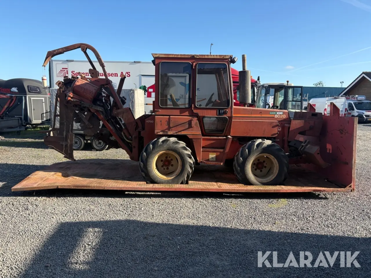 Billede 3 - Kædegraver/plov Ditch Witch 8020 - inklusiv wejerhejs-lad til transport