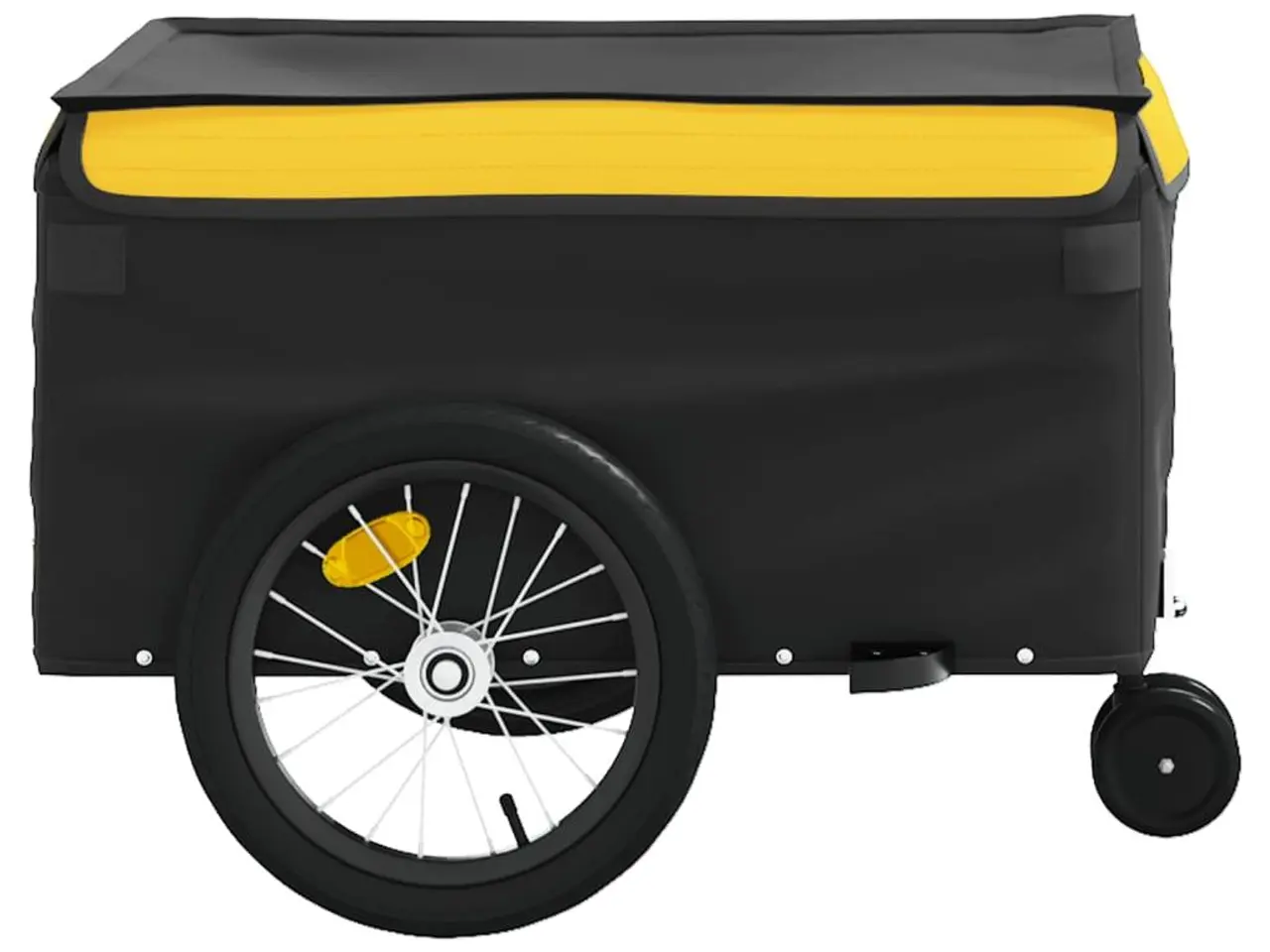 Billede 6 - Cykelanhænger 45 kg jern sort og gul