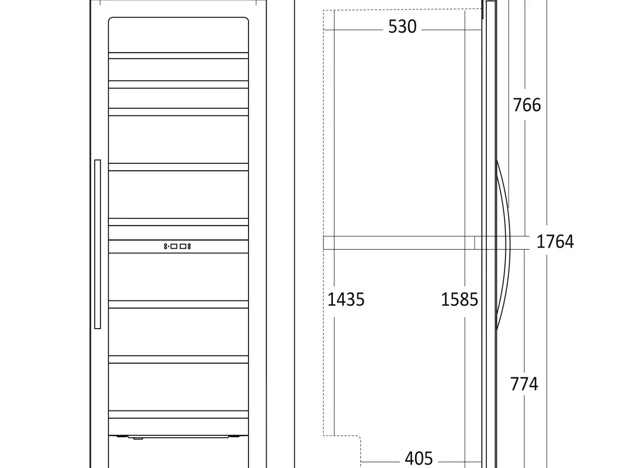 Billede 5 - Vinkøleskab 416 L – 2 Zoner – SV 124 B
