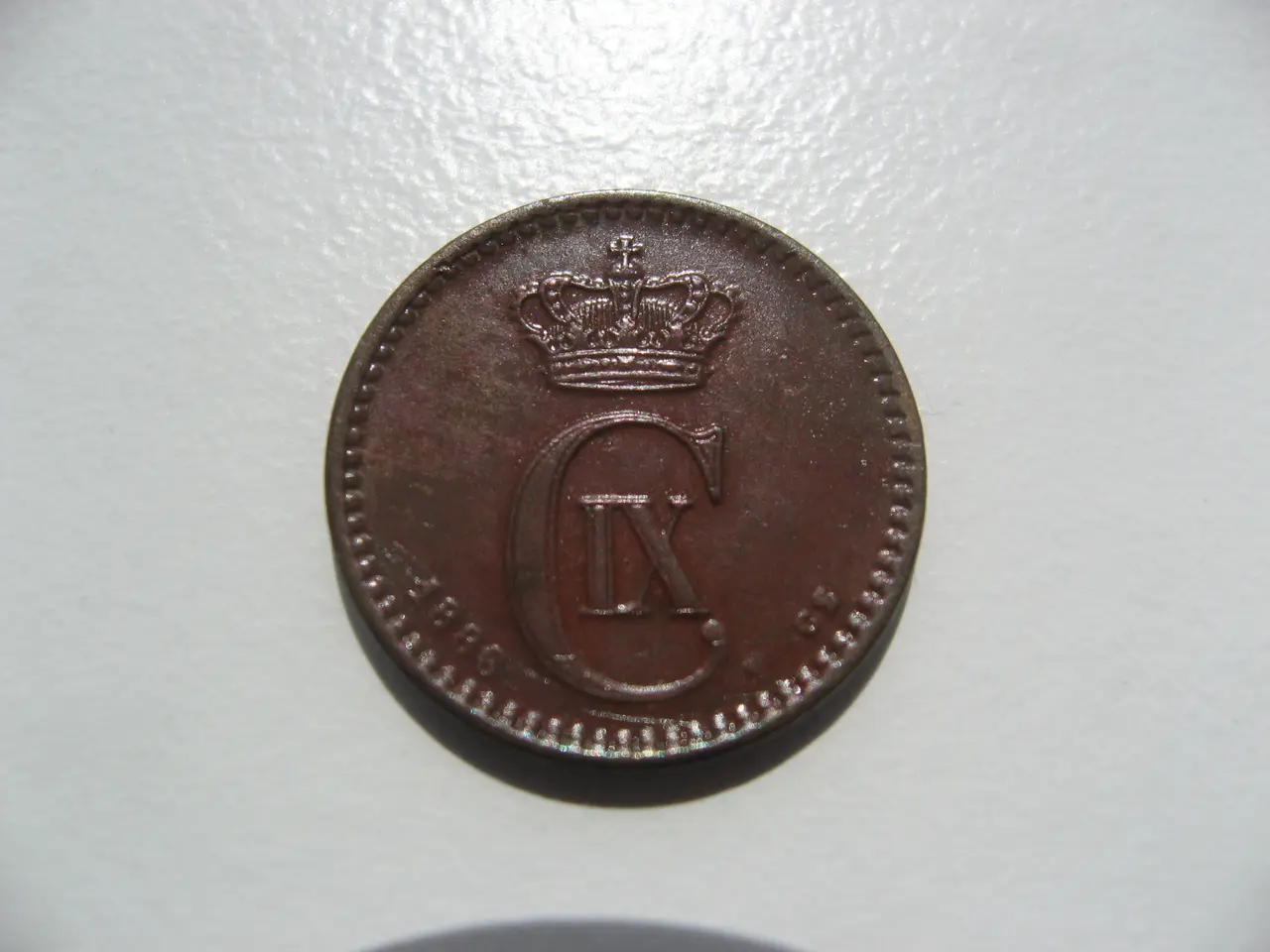 Billede 1 - Særdeles Flot delfin 1 øre 1886, en af de gode