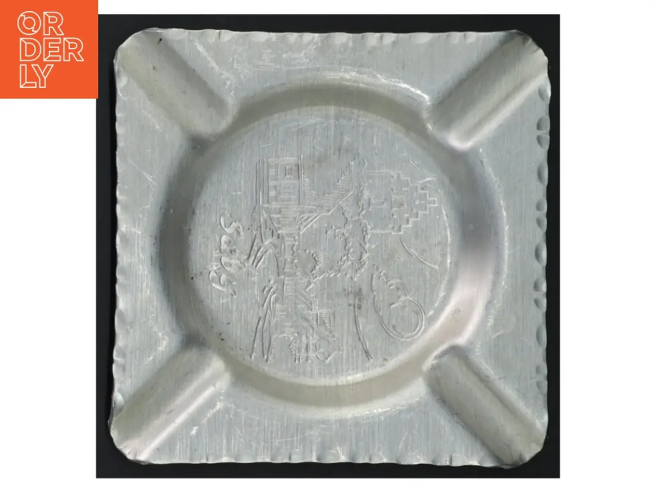 Billede 2 - Askebæger i aluminium (str. 13,5 x 13,5 cm)