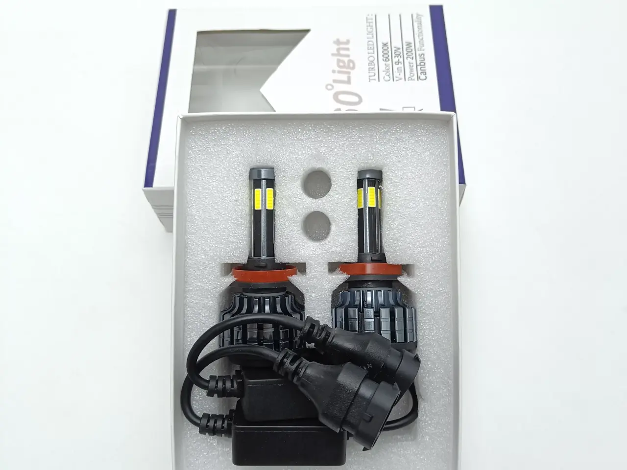 Billede 2 - NY! 360° LED Pærer H8 / H9 / H11 16000LM 6000K