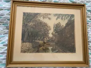 Original radering af A.F. Willumsen