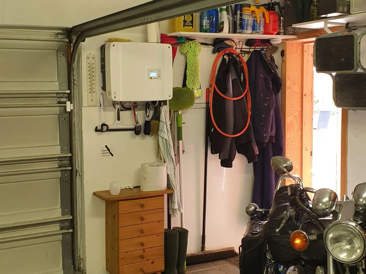 Billede 1 - Alu Garageport m/fjernbetjent åbning