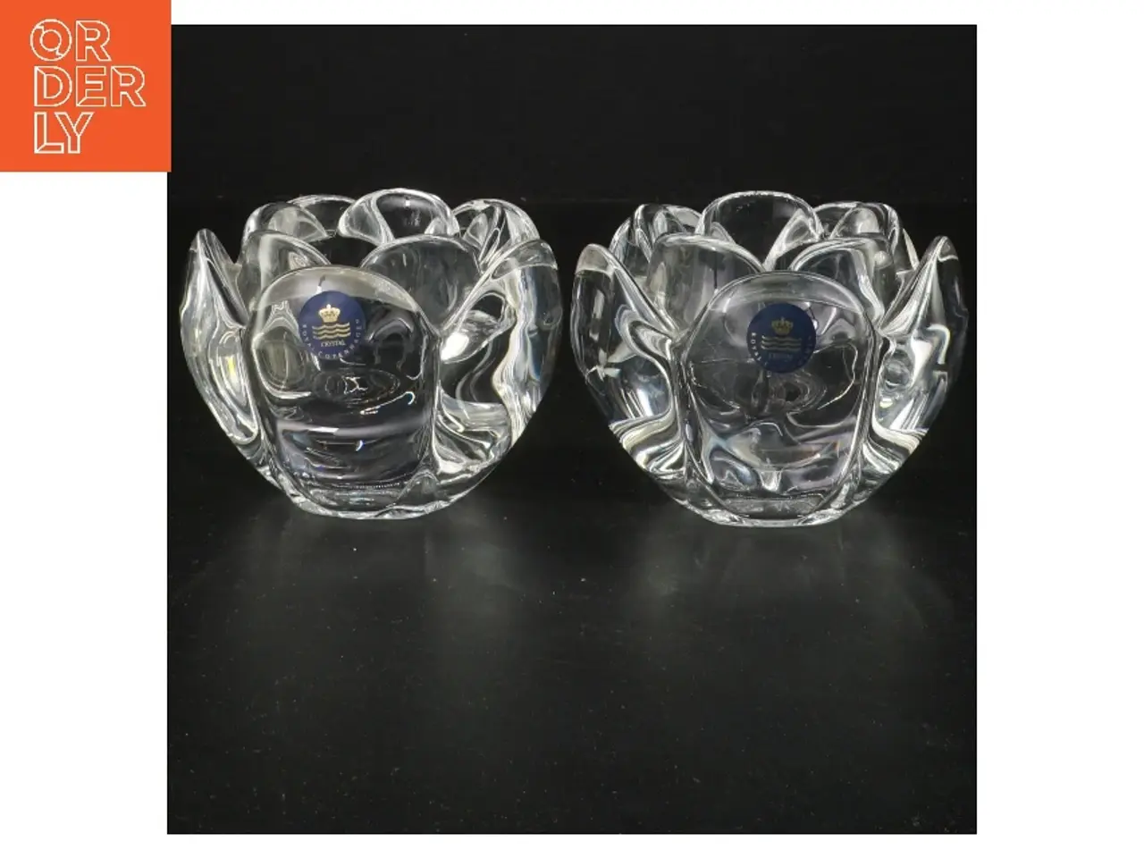 Billede 1 - 2 fyrfadslysestager Royal Copenhagen - Ø 10 cm