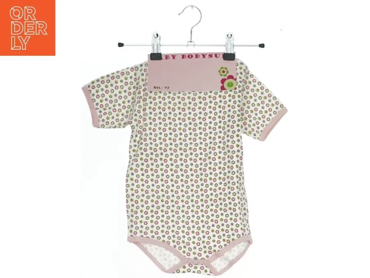 Billede 1 - Ny Blomstret baby bodystocking (str. 92)