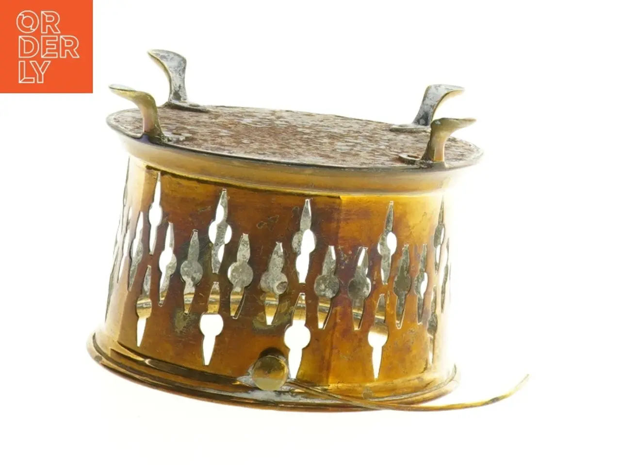 Billede 2 - Gammel messing beholder (str. 14 x 10 cm)