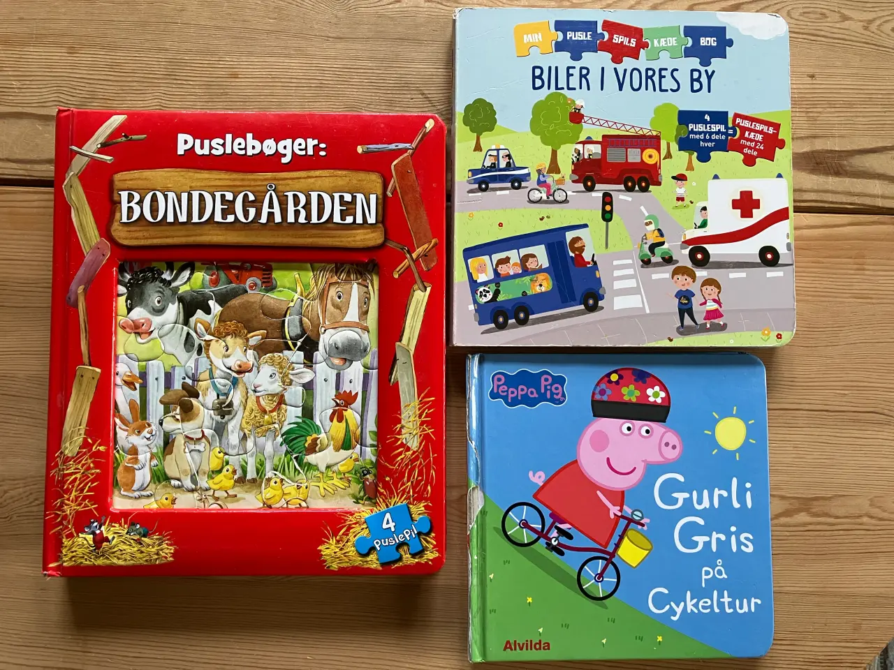 Billede 1 - Bøger/puslespil med tykke sider - fra 3+ år