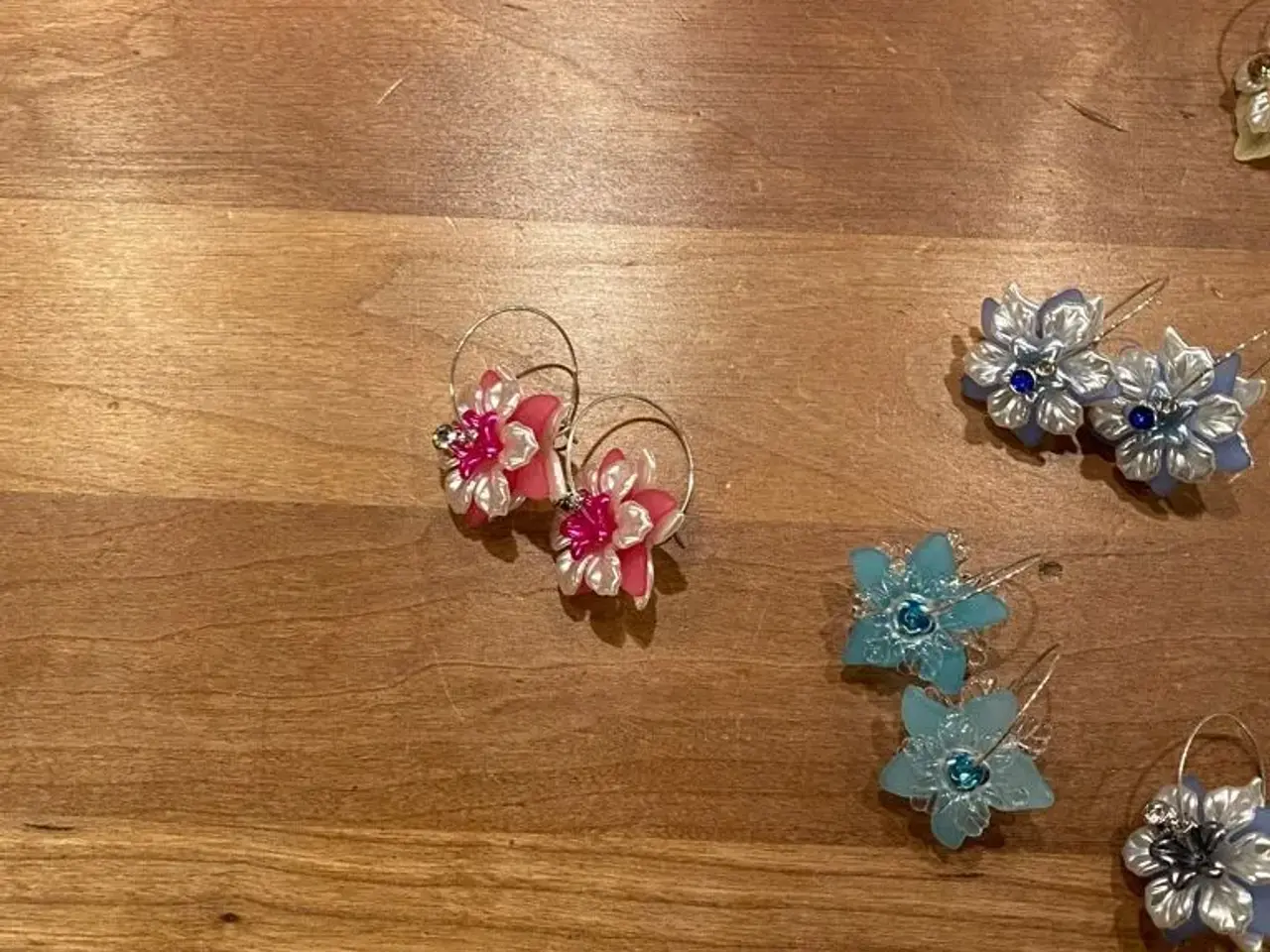 Billede 4 - Blomster øreringe