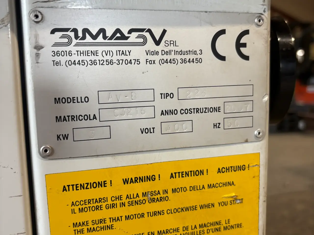 Billede 7 - SIMASV AV-226/B hydraulisk hjørneudklinker