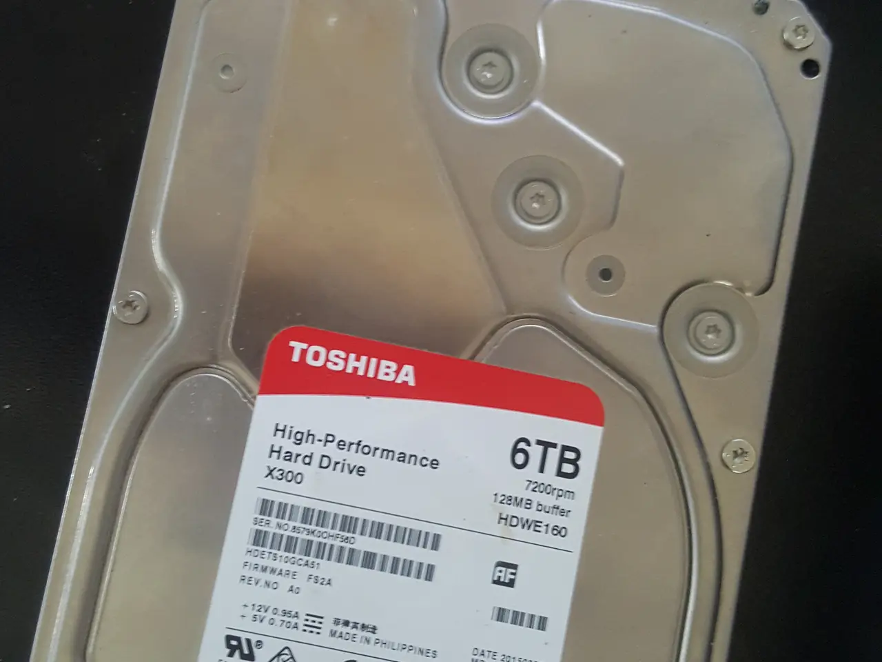 Billede 1 - toshiba 6tb x300 high-performance hdwe160 (2 stk)