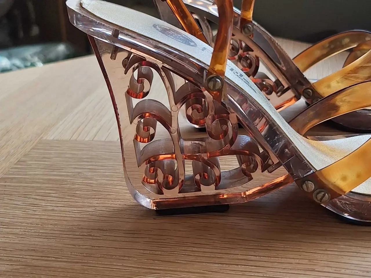 Billede 2 - Ravfarvede sandaler 