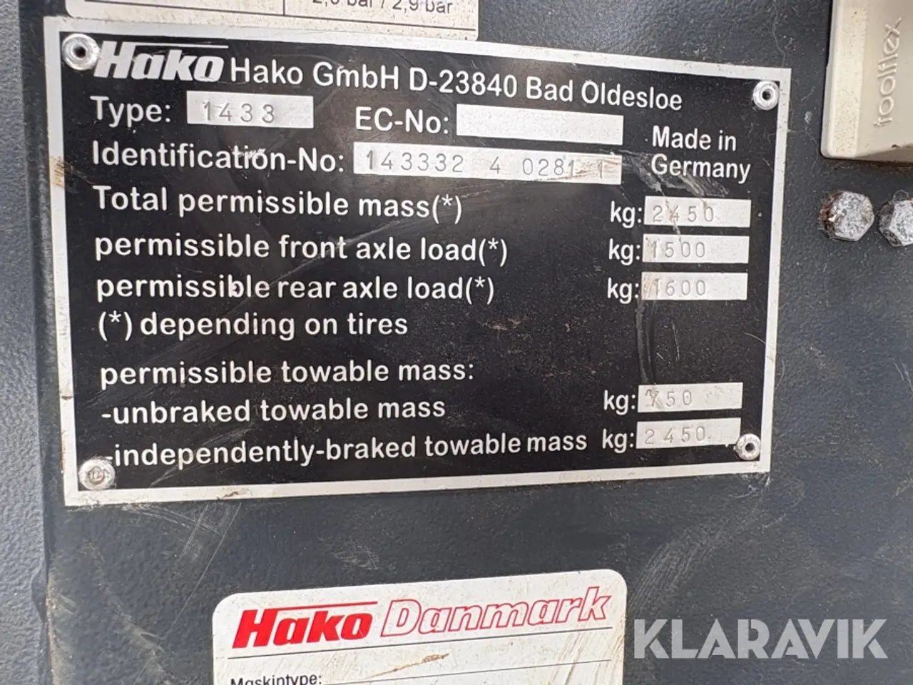 Billede 6 - Redskabsbærer Hako Citymaster 1250