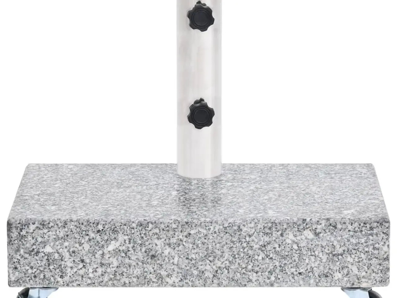 Billede 2 - Parasolfod i granit med hjul 45 × 25 × 8,3 cm - lysegrå