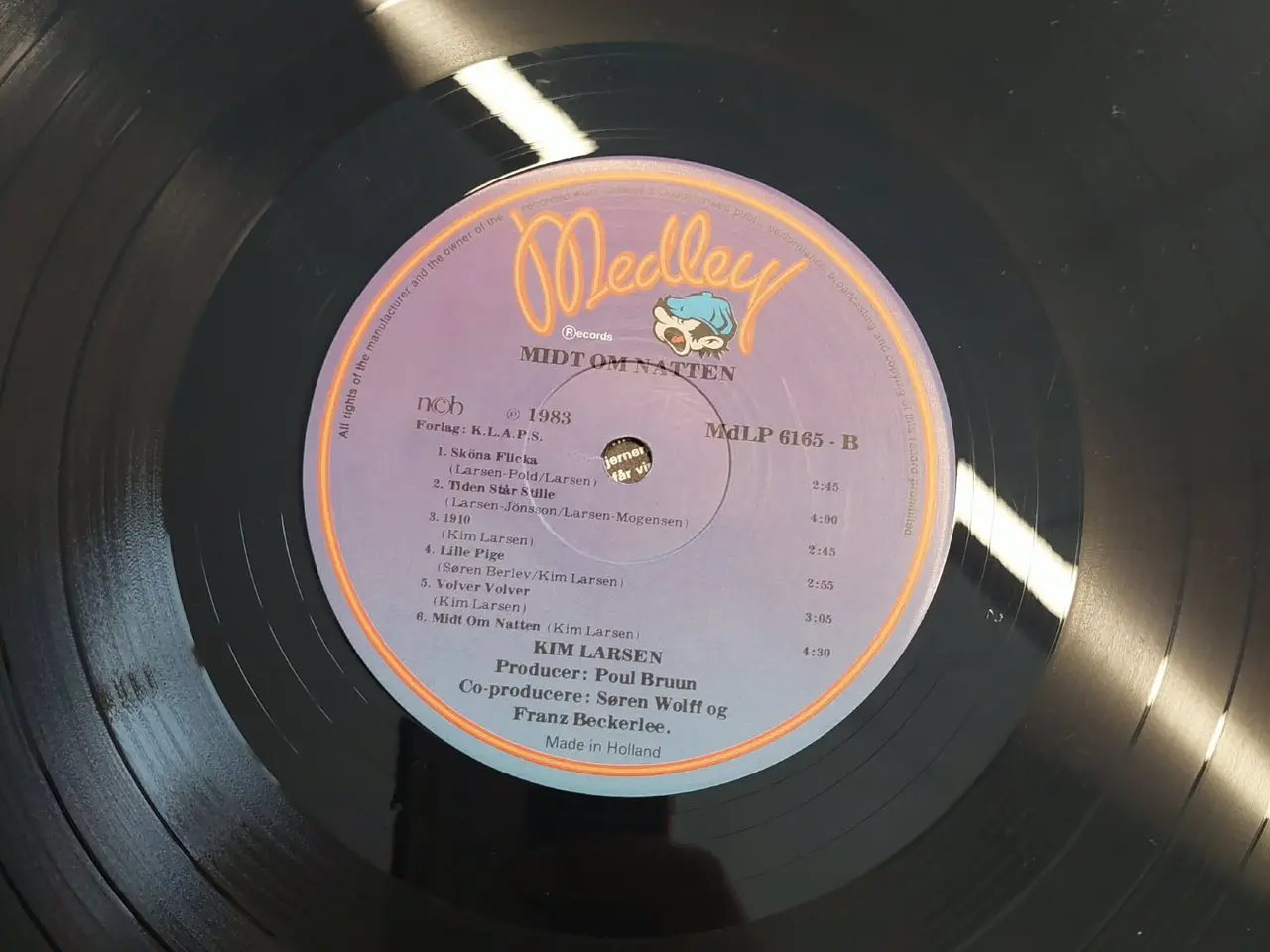 Billede 6 - Kim Larsen – Midt om natten 1 pressning (NL)