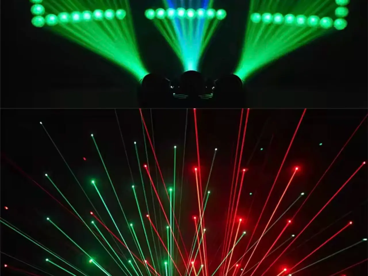 Billede 1 - Led multieffekt med mønstre + 2xLaser