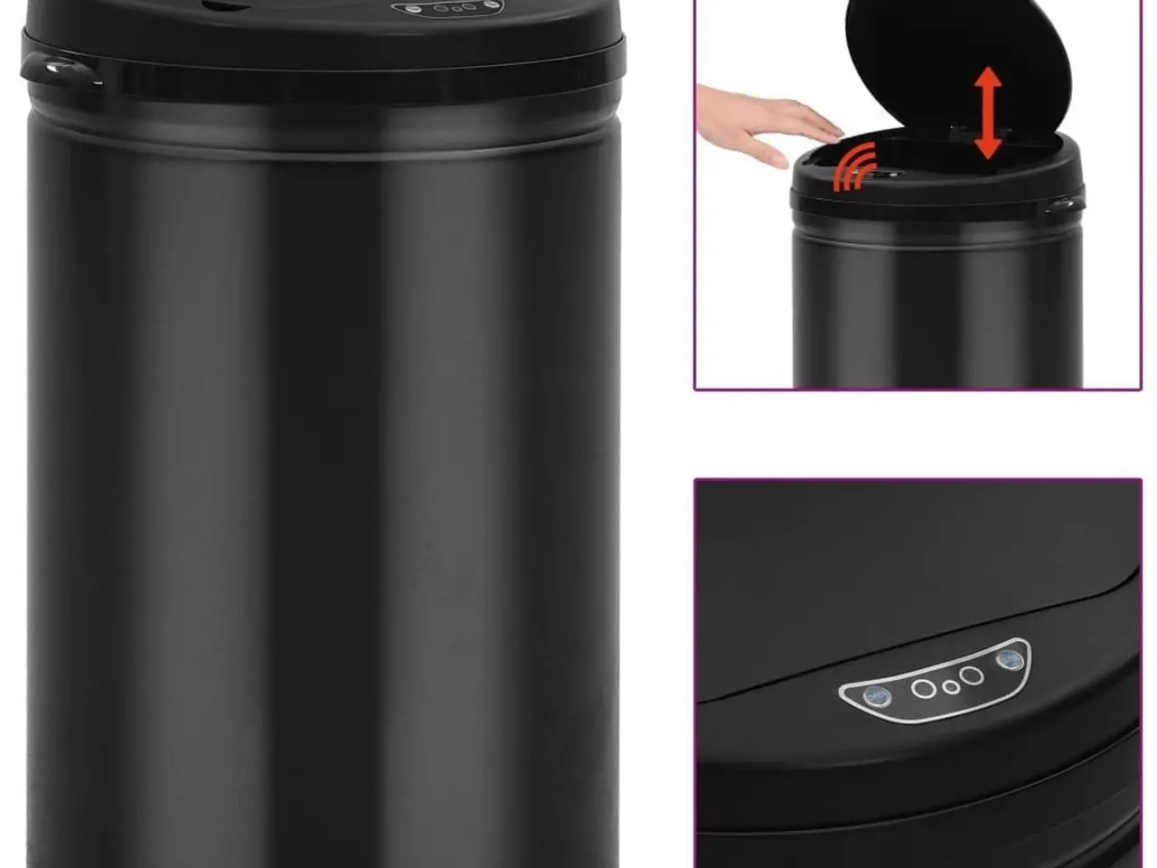 Billede 1 - Affaldsspand med sensor 30 l - sort