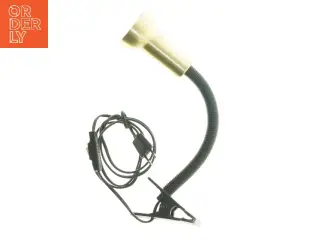 Fleksibel spotlampe med klemme (str. 43 cm)