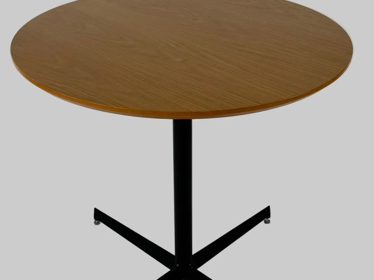 Billede 3 - Rundt Bord - Natur/Sort Stel Ø80 cm