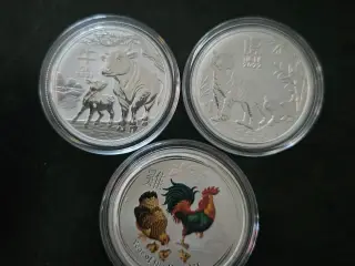 3x 1/2 OZ sølv 999
