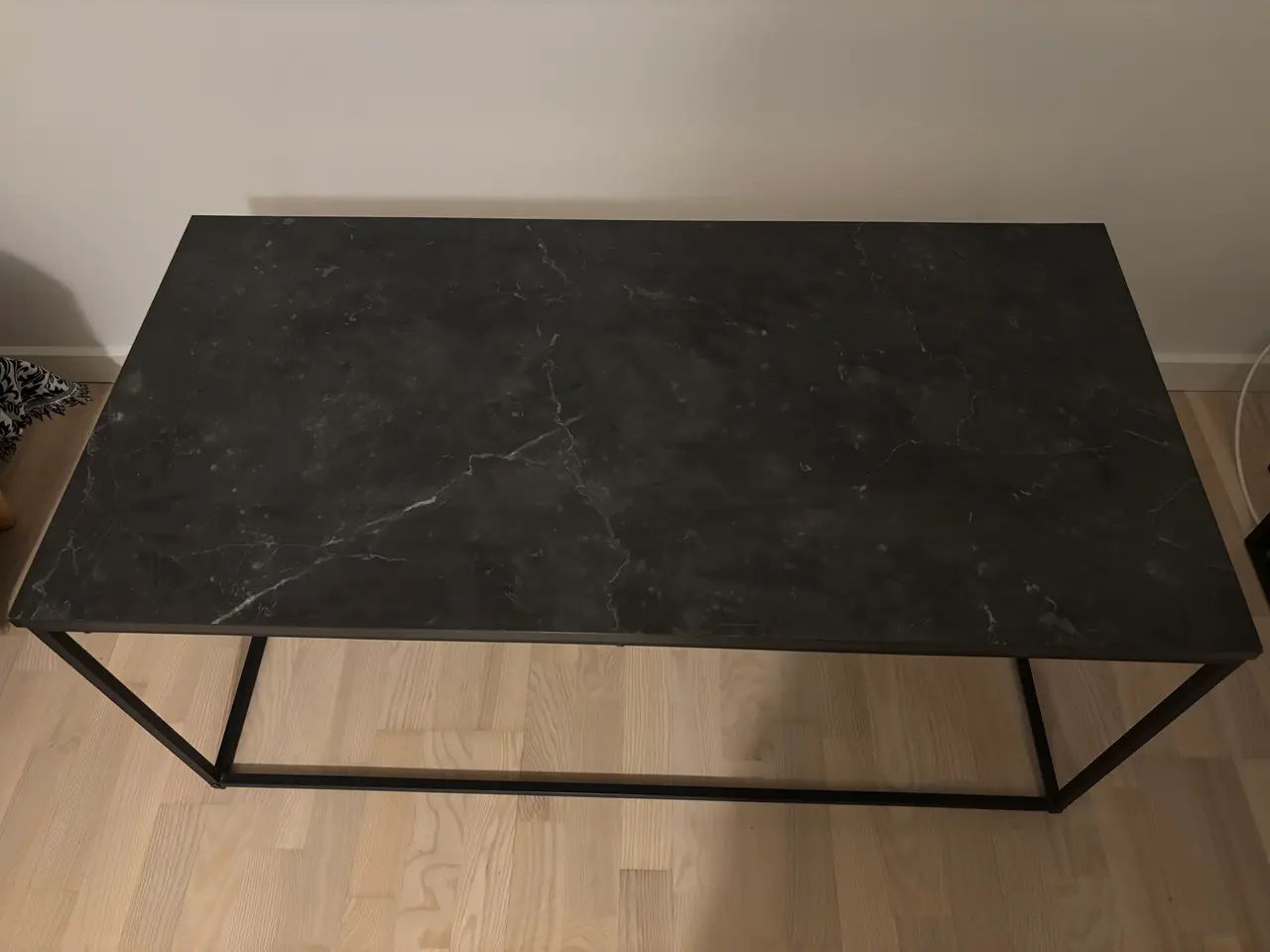Billede 1 - JYSK TROSTERUD sofabord 100x50 cm – sort marmoreff