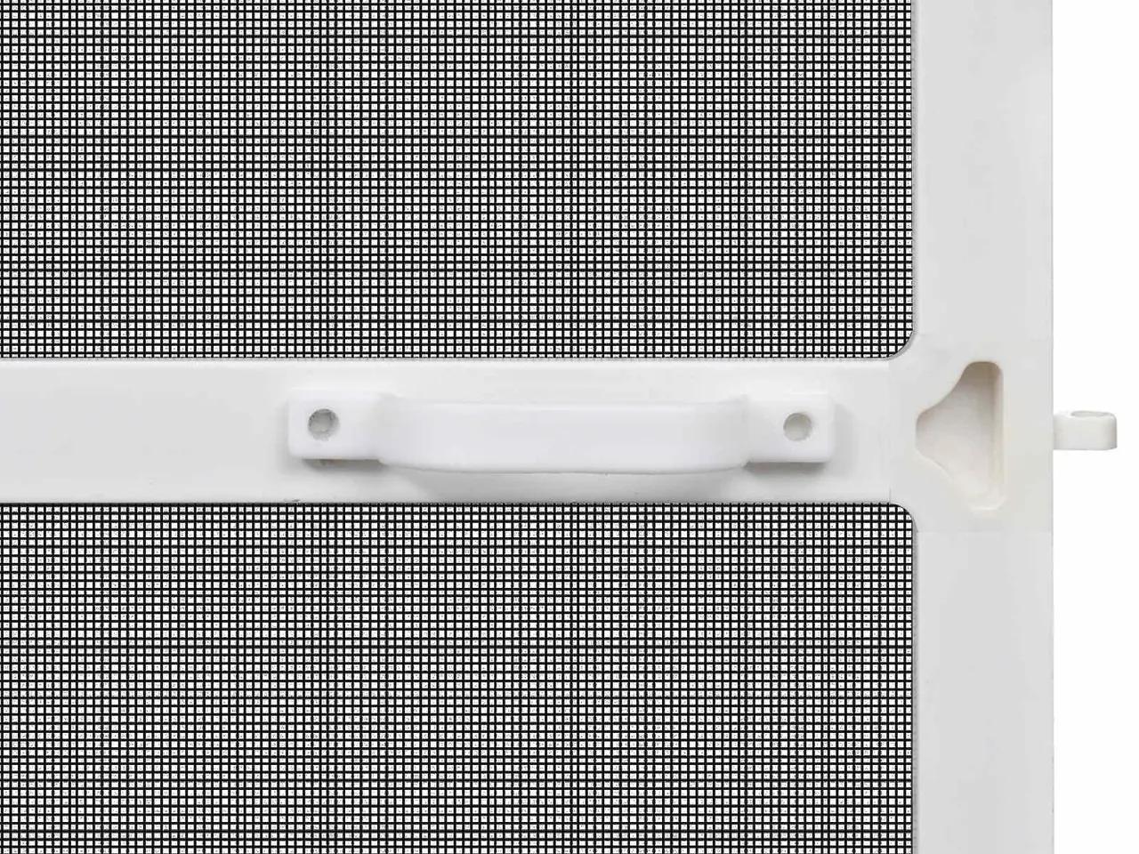 Billede 5 - Svingbart insektnet til dør - hvid/sort 120 × 240 cm